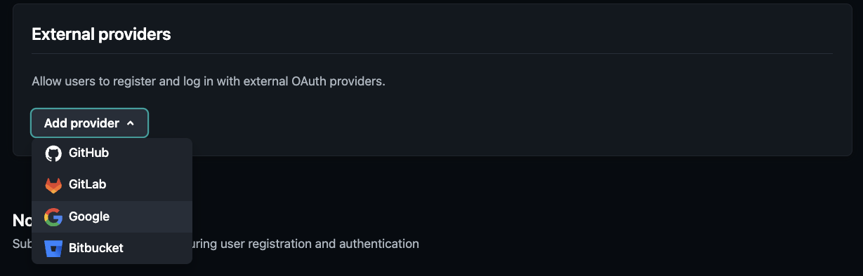 netlify auth providers